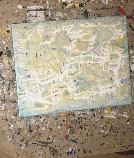 Œuvre abstraite 18 de David Briand